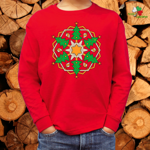 Детска коледна блуза- Мандала