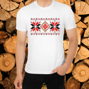 Мъжка тениска с фолклорни мотиви