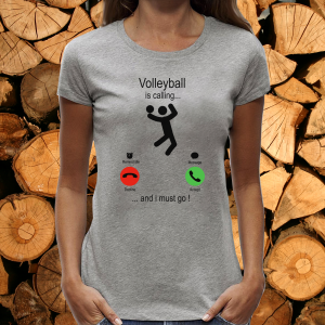 Дамска сива тениска- Волейбол