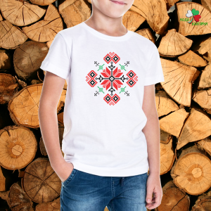 Детска тениска с фолклорни мотиви